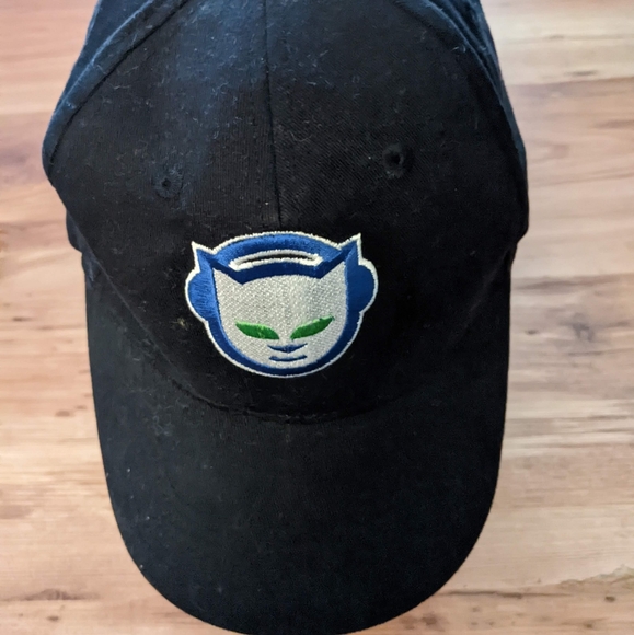 Vintage Napster Music Streaming Hat Cap Black Size S/M